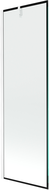 Mexen Next 1-panel shower screen 60 x 150 cm, black frame, white - 895-060-000-00-70-20