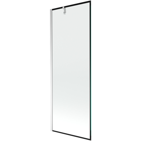 Mexen Next 1-panel bath screen 70 x 150 cm, black frame, chrome - 895-070-000-00-70-01