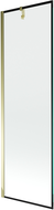 Mexen Next 1-wing shower screen 60 x 150 cm, black frame, gold - 895-060-000-00-70-50