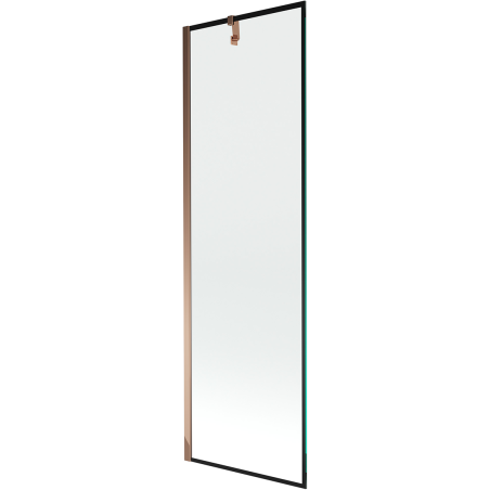 Mexen Next 1-wing shower screen 60 x 150 cm, black frame, rose gold - 895-060-000-00-70-60