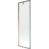 Mexen Next 1-wing bathtub screen 60 x 150 cm, Black pattern, Rose gold - 895-060-000-00-70-60