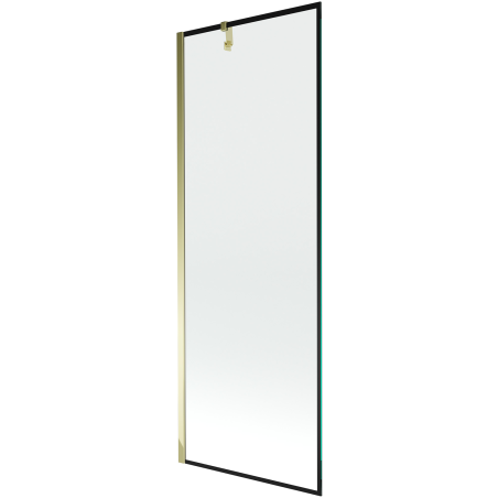 Mexen Next 1-panel shower screen 70 x 150 cm, black frame, gold - 895-070-000-00-70-50