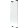 Mexen Next Bathtub Screen 1-Panel 70 x 150 cm, Black Frame, Gold - 895-070-000-00-70-50