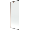 Mexen Next 1-panel bath screen 70 x 150 cm, black frame, rose gold - 895-070-000-00-70-60