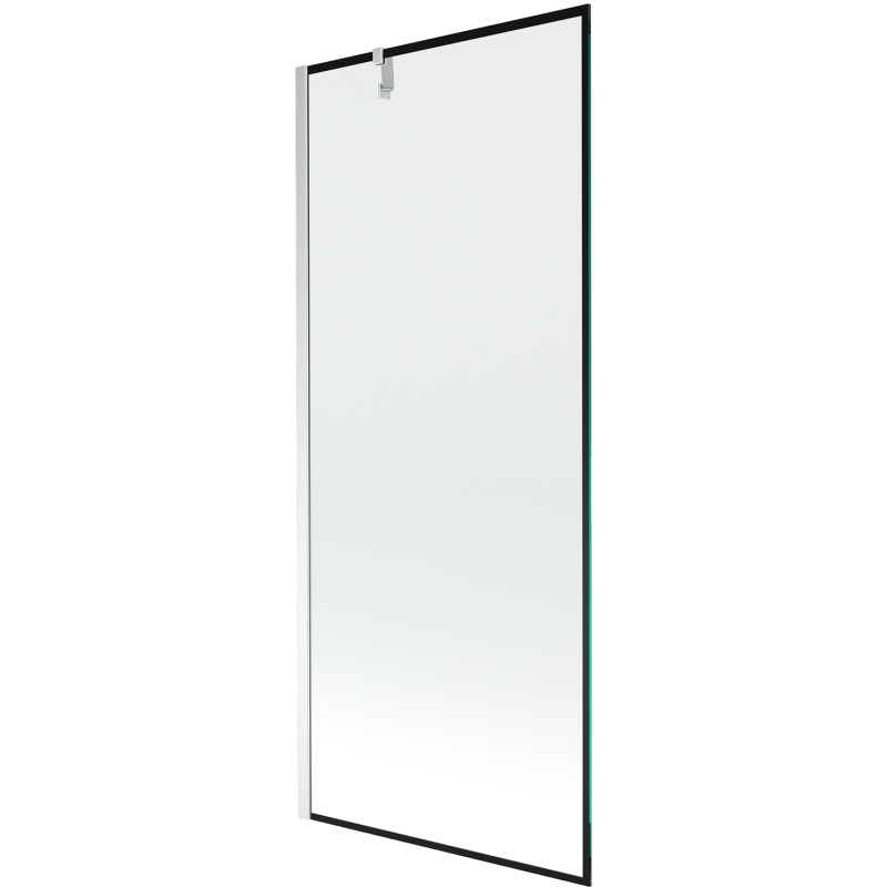 Mexen Next 1-wing bathtub screen 80 x 150 cm, Black pattern, Chrome - 895-080-000-00-70-01