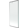 Mexen Next 1-wing bath screen 80 x 150 cm, black frame, chrome - 895-080-000-00-70-01