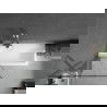 Mexen Next 1-wing bathtub screen 80 x 150 cm, Black pattern, Chrome - 895-080-000-00-70-01