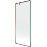 Mexen Next 1-wing bathtub screen 80 x 150 cm, Black pattern, Rose gold - 895-080-000-00-70-60