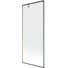 Mexen Next 1-wing shower screen 80 x 150 cm, black frame, rose gold - 895-080-000-00-70-60