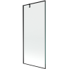 Mexen Next 1-wing Bath Screen 80 x 150 cm, Black Frame, Black - 895-080-000-00-70-70