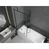 Mexen Next 1-wing shower screen 80 x 150 cm, black frame, black - 895-080-000-00-70-70