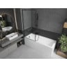 Mexen Next 1-wing Bath Screen 80 x 150 cm, Black Frame, Black - 895-080-000-00-70-70