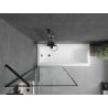 Mexen Next 1-wing Bath Screen 80 x 150 cm, Black Frame, Black - 895-080-000-00-70-70