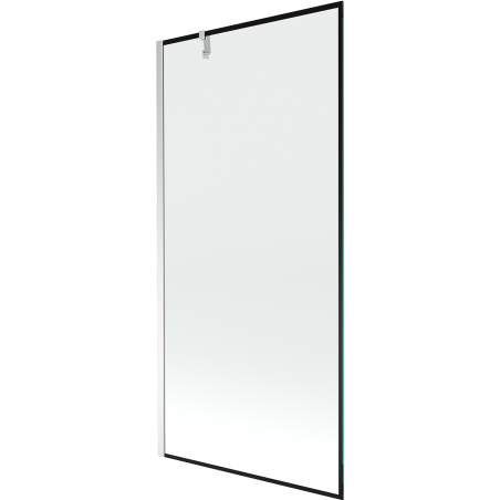 Mexen Next 1-wing bathtub screen 90 x 150 cm, Black pattern, Chrome - 895-090-000-00-70-01