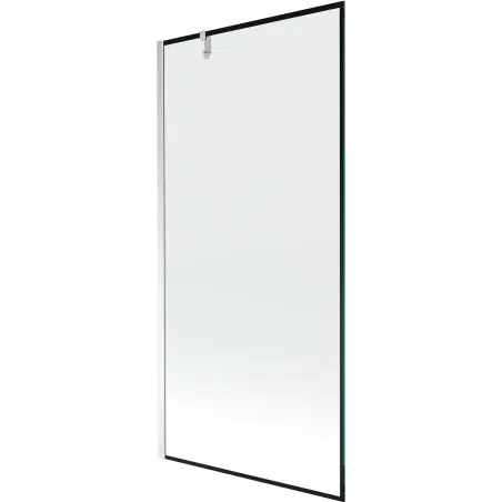 Mexen Next 1-wing shower screen 90 x 150 cm, black frame, chrome - 895-090-000-00-70-01