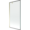 Mexen Next 1-wing bathtub screen 90 x 150 cm, Black pattern, Gold - 895-090-000-00-70-50