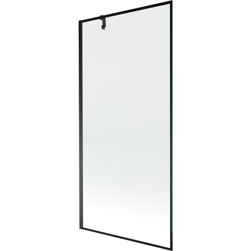 Mexen Next single-leaf bath screen 90 x 150 cm, black frame, black - 895-090-000-00-70-70