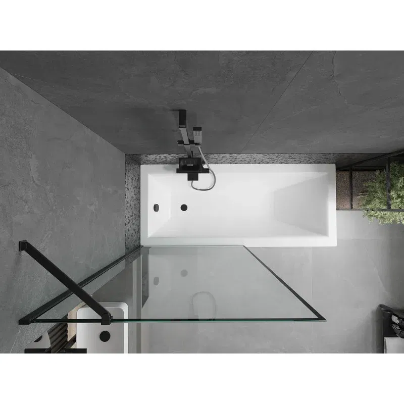 Mexen Next 1-panel shower screen 90 x 150 cm, black frame, black - 895-090-000-00-70-70