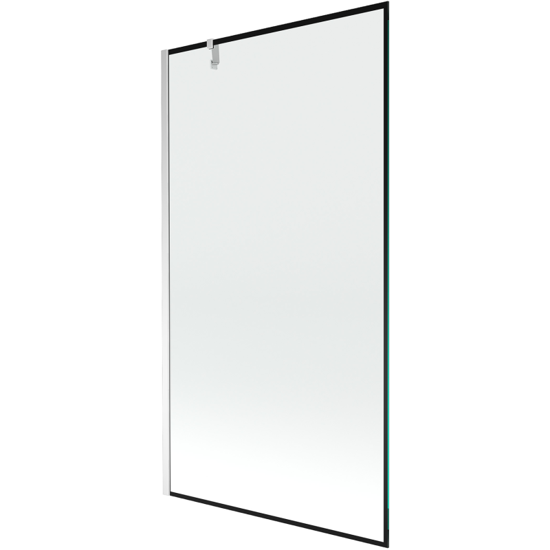 Mexen Next 1-wing bathtub screen 100 x 150 cm, Black pattern, Chrome - 895-100-000-00-70-01