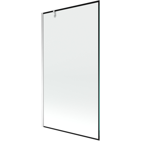 Mexen Next 1-panel bath screen 100 x 150 cm, black frame, chrome - 895-100-000-00-70-01