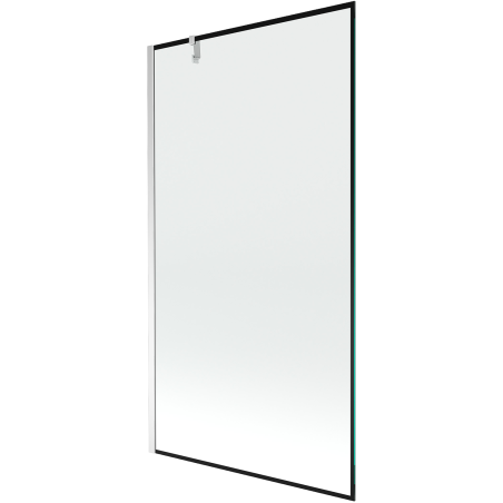 Mexen Next 1-wing bathtub screen 100 x 150 cm, Black pattern, Chrome - 895-100-000-00-70-01