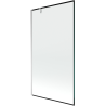 Mexen Next 1-panel bath screen 100 x 150 cm, black frame, chrome - 895-100-000-00-70-01