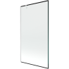 Mexen Next 1-wing bathtub screen 100 x 150 cm, Black pattern, White - 895-100-000-00-70-20