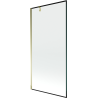 Mexen Next 1-wing Bath Screen 100 x 150 cm, Black Frame, Gold - 895-100-000-00-70-50