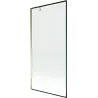 Mexen Next 1-wing shower screen 100 x 150 cm, black frame, gold - 895-100-000-00-70-50
