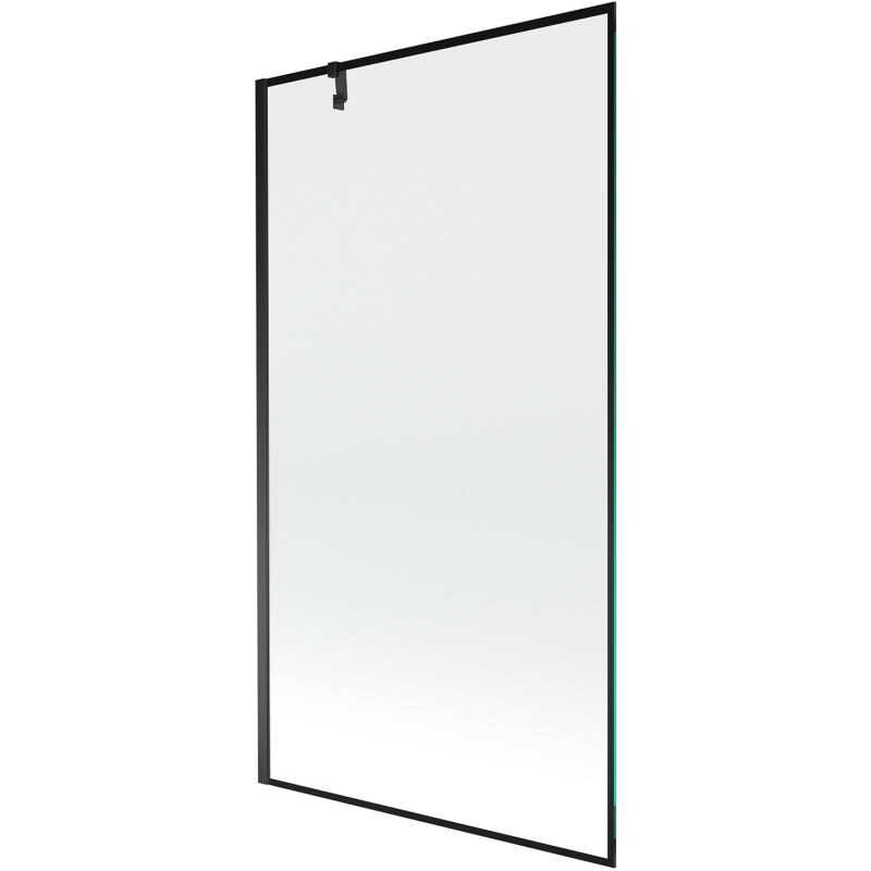 Mexen Next 1-wing bath screen 100 x 150 cm, black frame, black - 895-100-000-00-70-70