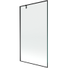 Mexen Next 1-wing bath screen 100 x 150 cm, black frame, black - 895-100-000-00-70-70
