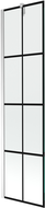 Mexen Next 1-wing bathtub screen 50 x 150 cm, Black pattern, Chrome - 895-050-000-00-77-01