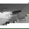 Mexen Next 1-wing bathtub screen 50 x 150 cm, Black pattern, Chrome - 895-050-000-00-77-01