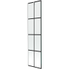 Mexen Next single-panel shower screen 50 x 150 cm, black grid, white - 895-050-000-00-77-20