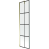 Mexen Next 1-wing bathtub screen 50 x 150 cm, Black pattern, Gold - 895-050-000-00-77-50