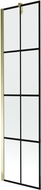 Mexen Next 1-wing bathtub screen 50 x 150 cm, Black pattern, Gold - 895-050-000-00-77-50