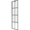 Mexen Next 1-wing bathtub screen 50 x 150 cm, Black pattern, Black - 895-050-000-00-77-70