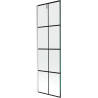 Mexen Next 1-wing bathtub screen 60 x 150 cm, Black pattern, Chrome - 895-060-000-00-77-01