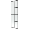 Mexen Next 1-wing bathtub screen 60 x 150 cm, Black pattern, White - 895-060-000-00-77-20