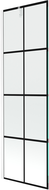 Mexen Next single-wing bath screen 60 x 150 cm, black grid, white - 895-060-000-00-77-20