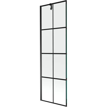 Mexen Next 1-wing bathtub screen 60 x 150 cm, Black pattern, Black - 895-060-000-00-77-70