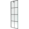 Mexen Next 1-wing bathtub screen 60 x 150 cm, Black pattern, Black - 895-060-000-00-77-70