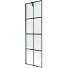Mexen Next 1-wing shower screen 60 x 150 cm, black grid, black - 895-060-000-00-77-70