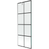 Mexen Next shower screen 1-wing 70 x 150 cm, black grid, chrome - 895-070-000-00-77-01