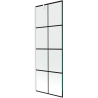 Mexen Next 1-wing bathtub screen 70 x 150 cm, Black pattern, White - 895-070-000-00-77-20