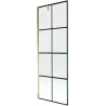 Mexen Next 1-panel shower screen 70 x 150 cm, black grid, gold - 895-070-000-00-77-50