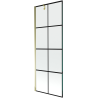 Mexen Next 1-wing bathtub screen 70 x 150 cm, Black pattern, Gold - 895-070-000-00-77-50