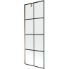 Mexen Next 1-wing bathtub screen 70 x 150 cm, Black pattern, Rose gold - 895-070-000-00-77-60