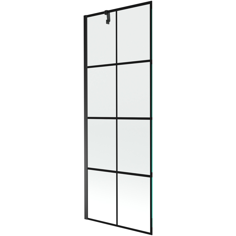 Mexen Next 1-wing bathtub screen 70 x 150 cm, Black pattern, Black - 895-070-000-00-77-70