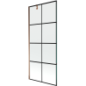 Mexen Next 1-wing bathtub screen 80 x 150 cm, Black pattern, Rose gold - 895-080-000-00-77-60